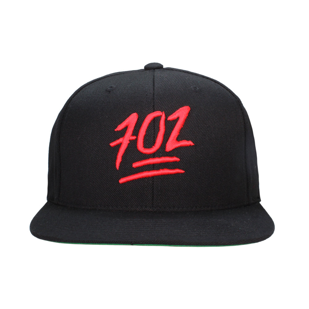 702 Emoji Black/Red Snapback