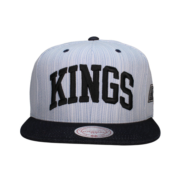 Los Angeles Kings Striped Denim Arch 2-Tone Snapback