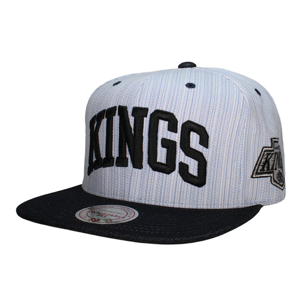 Los Angeles Kings Striped Denim Arch 2-Tone Snapback
