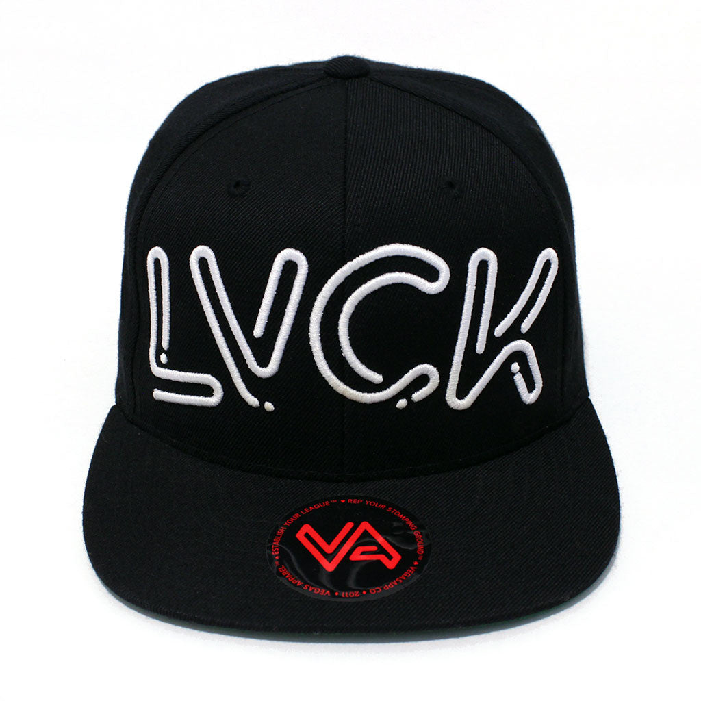 LVCK Black/White Arched Starter Snapback
