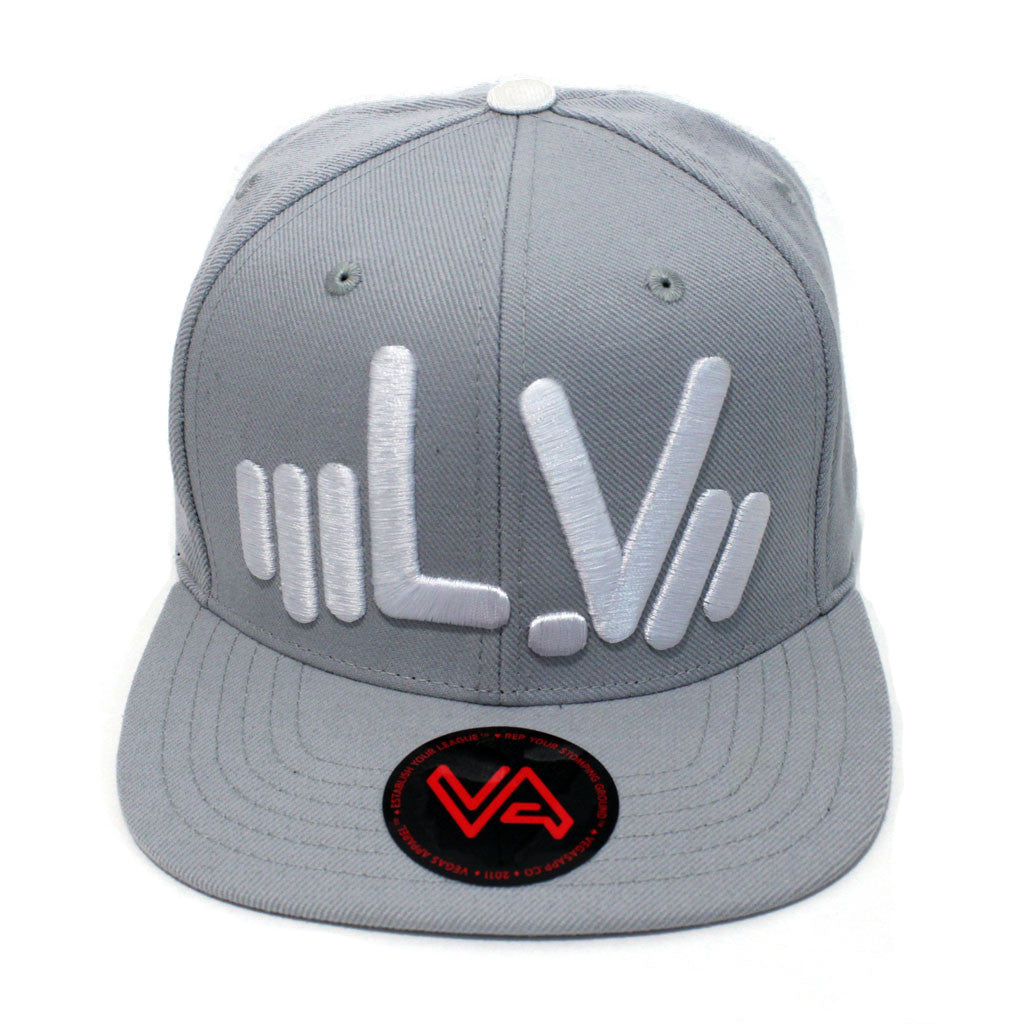 LV Rep Grey/White Snapback.